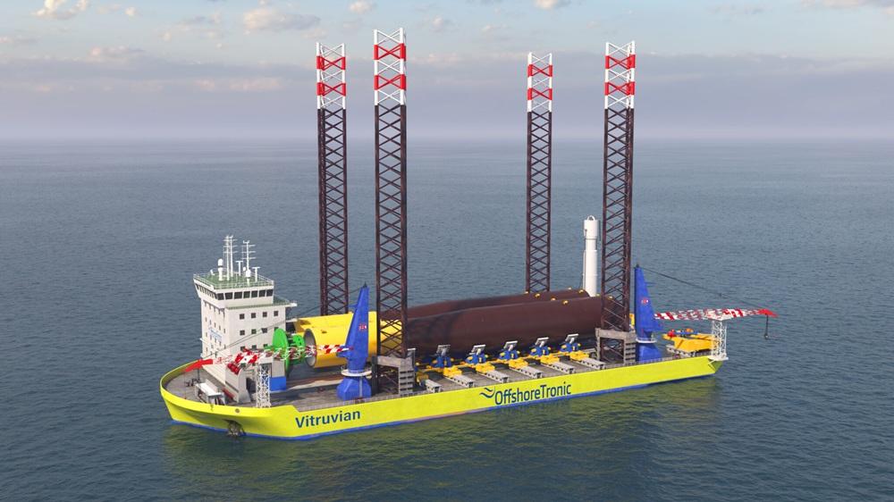 Deltamarin و Offshoretronic تطوران أكبر سفينة لتركيب توربينات الرياح البحرية